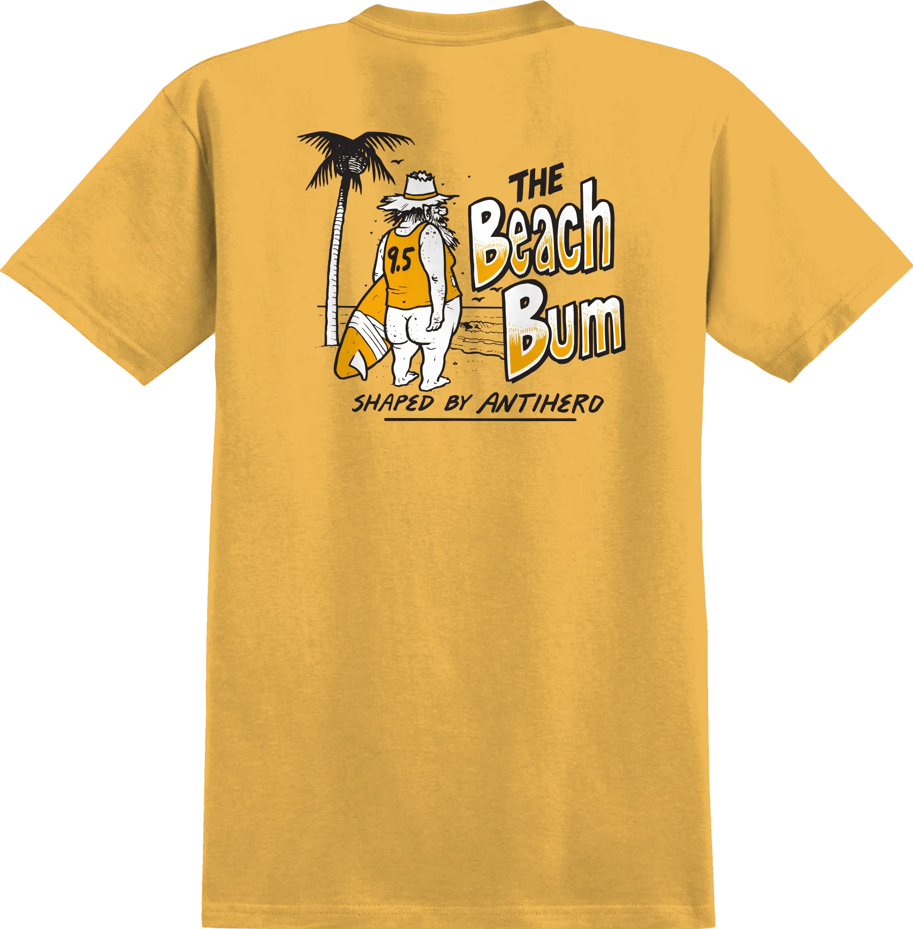 ANTIHERO BEACH BUM TEE GOLD/WHITE/BLACK