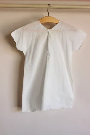 Antique White Cotton Baby Dress