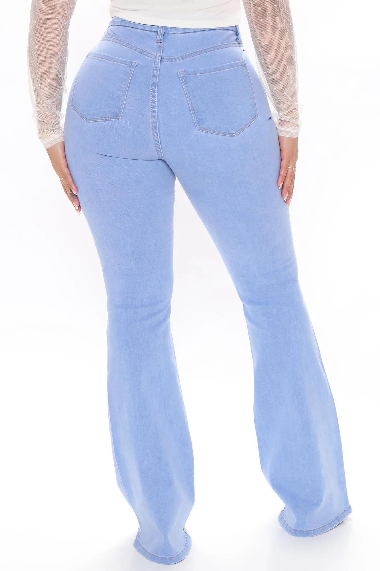 Austin Flare Stretch Jeans - Light Blue