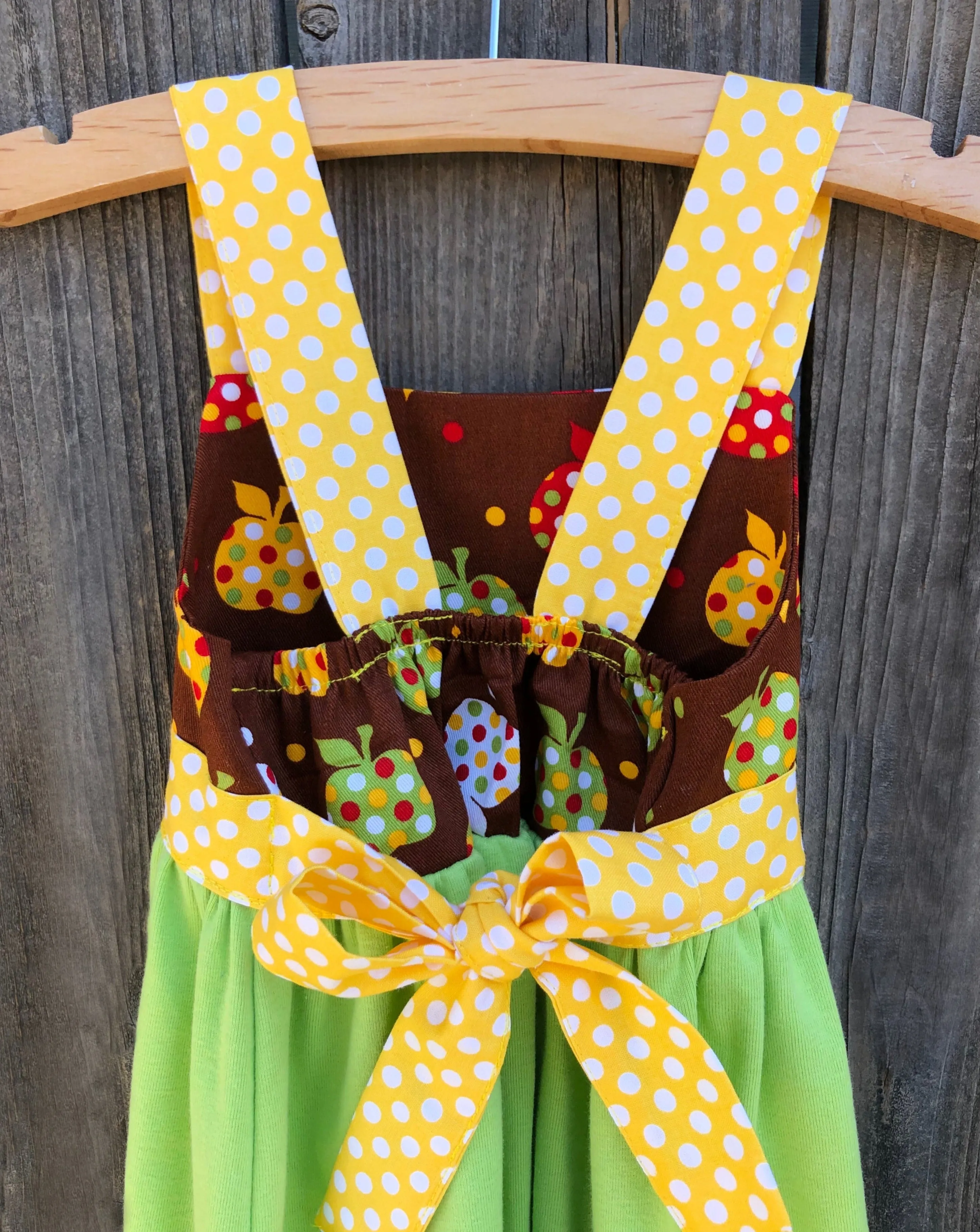 Back To School Fall Apple Jumper Dress