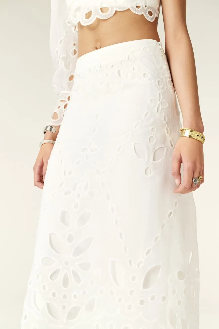 Bash Paris Vadja White Skirt