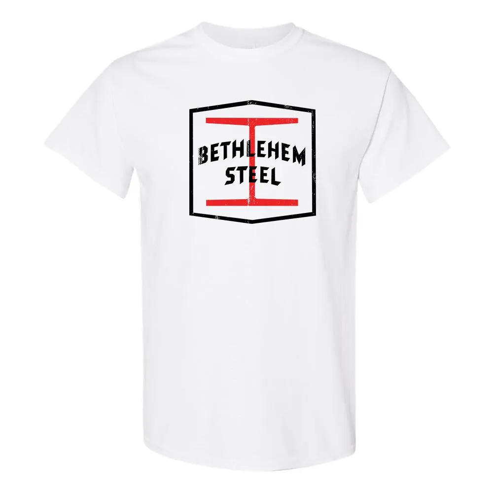 Bethlehem Steel Distressed T-Shirt | Bethlehem Steel White T-Shirt