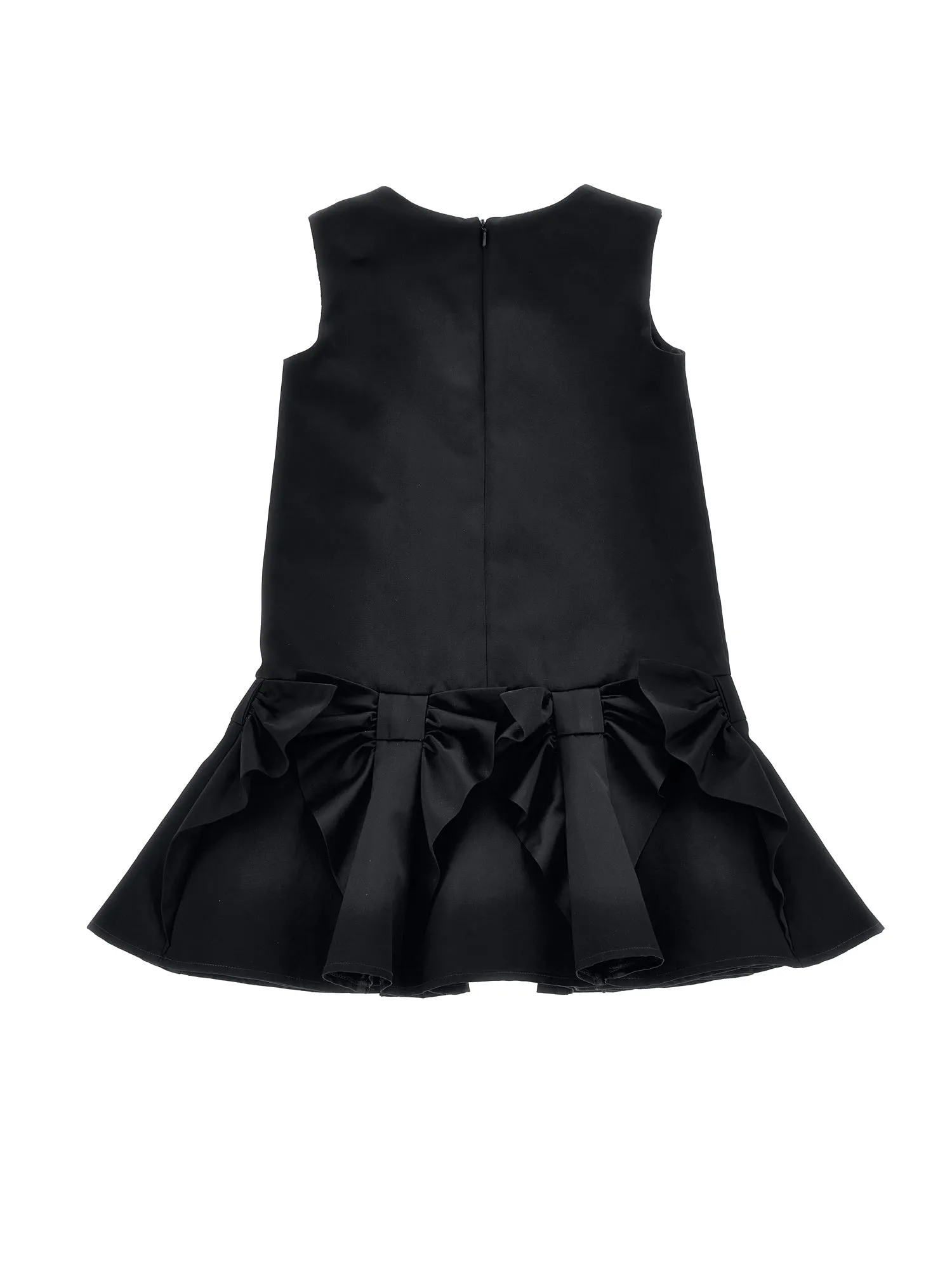 Black Bow Sleeveless Dress