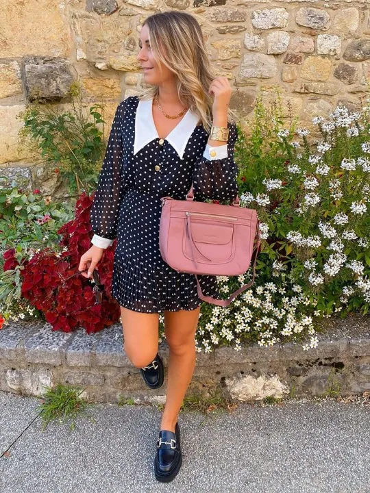 Bliss Vintage Polka Dot Dress