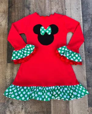 Christmas Minnie Mouse Holiday Dress