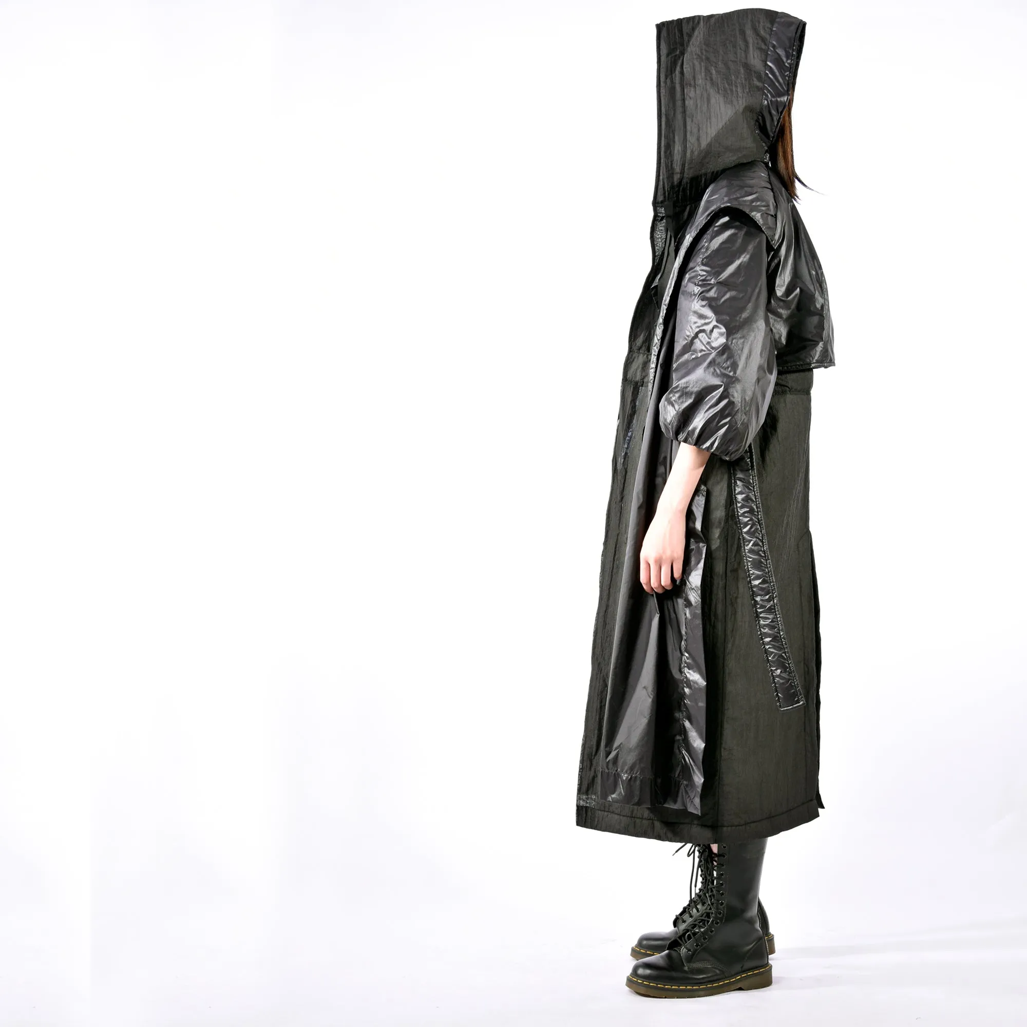 Coat -  Hooded Mask Long Coat