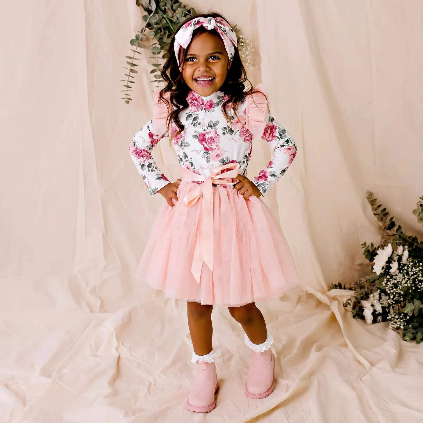 Designer Kidz Tilly Floral Tutu Dress