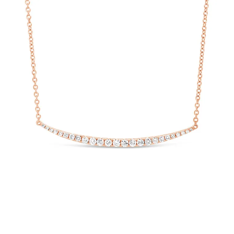 Diamond Graduated Bar Necklace