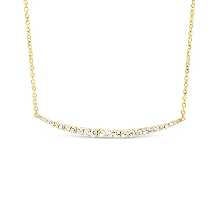 Diamond Graduated Bar Necklace