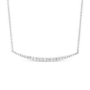 Diamond Graduated Bar Necklace