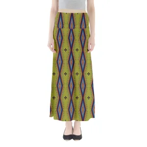 Diamond in the Bluff Yellow Full Length Maxi Skirt