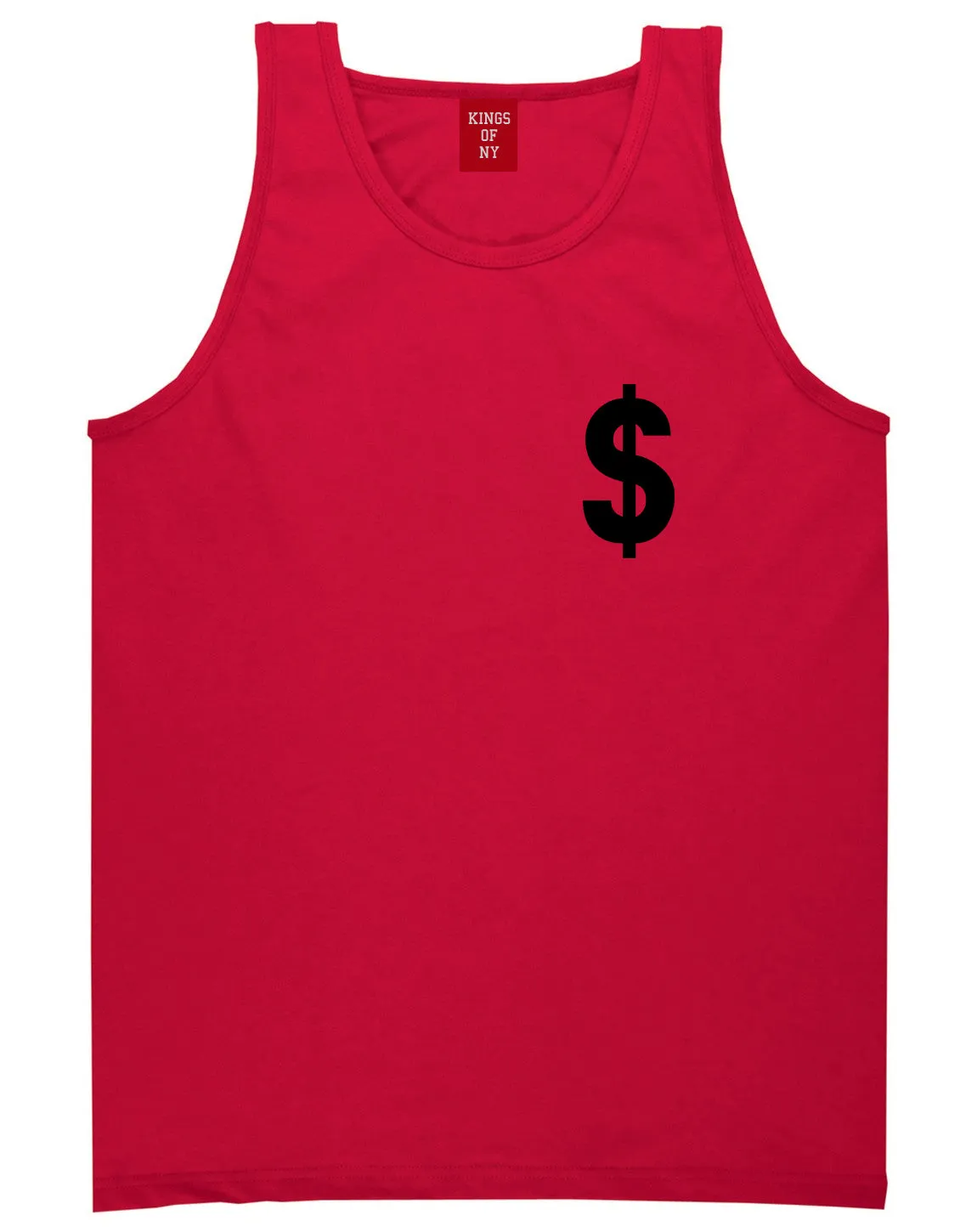 Dollar Sign Simple Chest Mens Tank Top Shirt