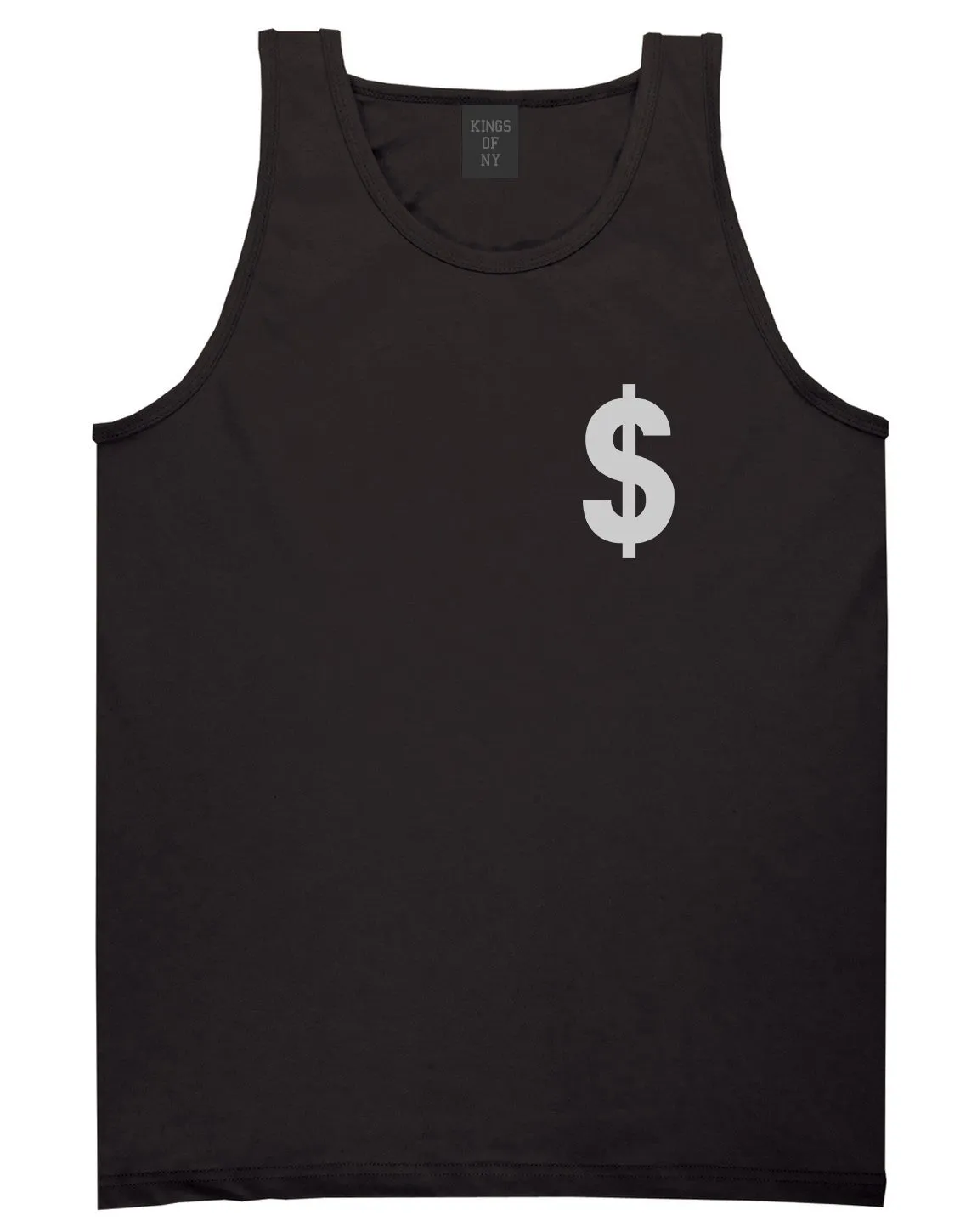 Dollar Sign Simple Chest Mens Tank Top Shirt