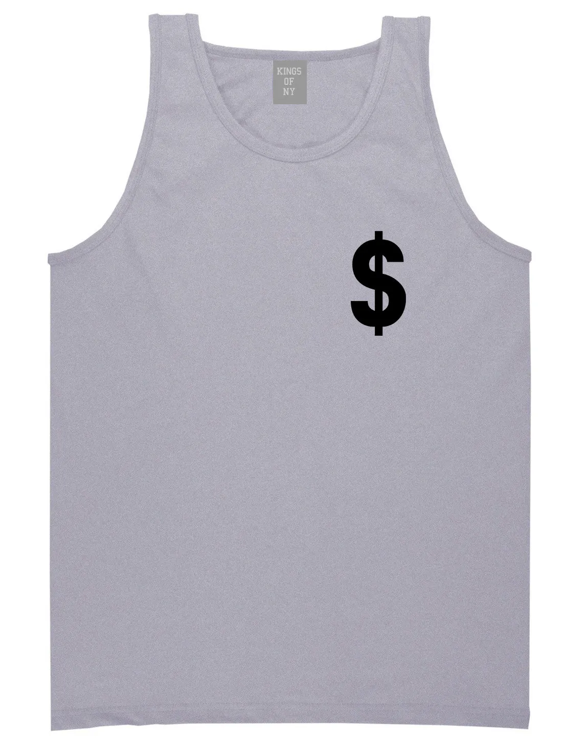 Dollar Sign Simple Chest Mens Tank Top Shirt