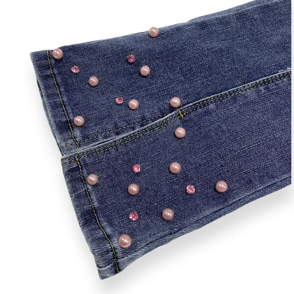 Embellished Flare Jeans - Denim for girls