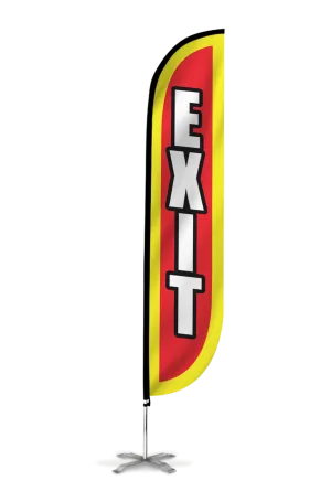 Exit Feather Flag