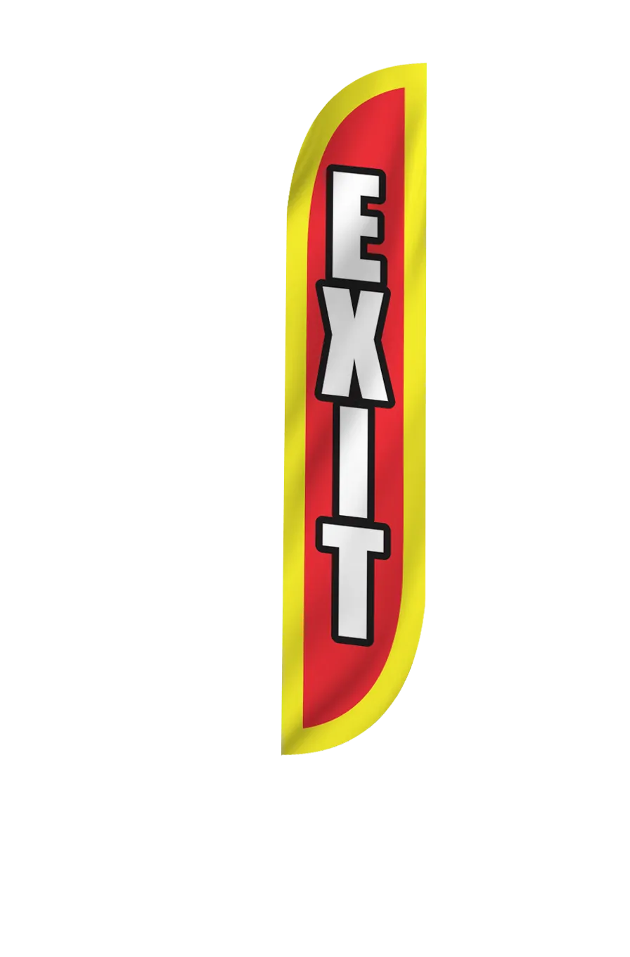 Exit Feather Flag