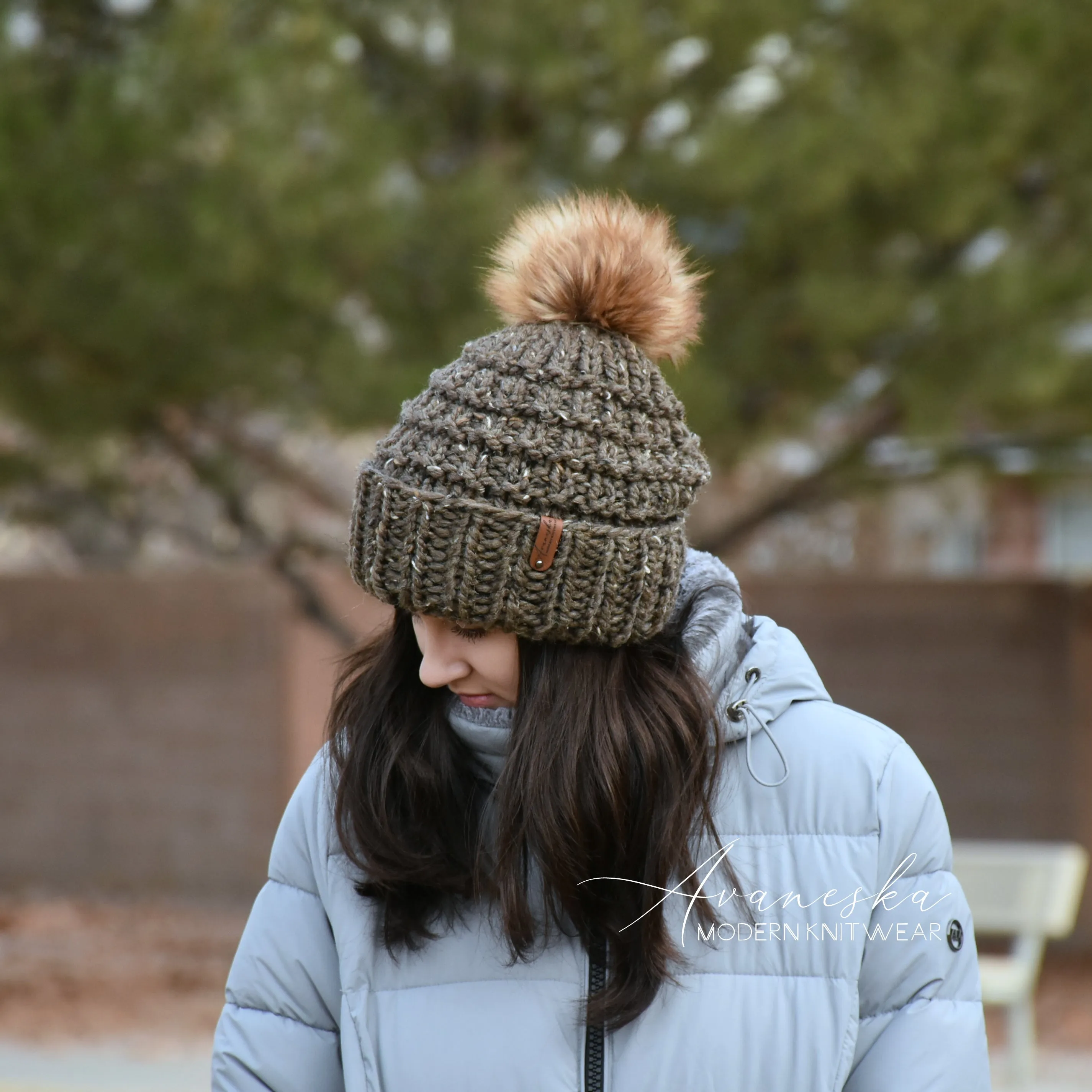 Fold Over Brim Chunky Pom Hat | THE MADDIE