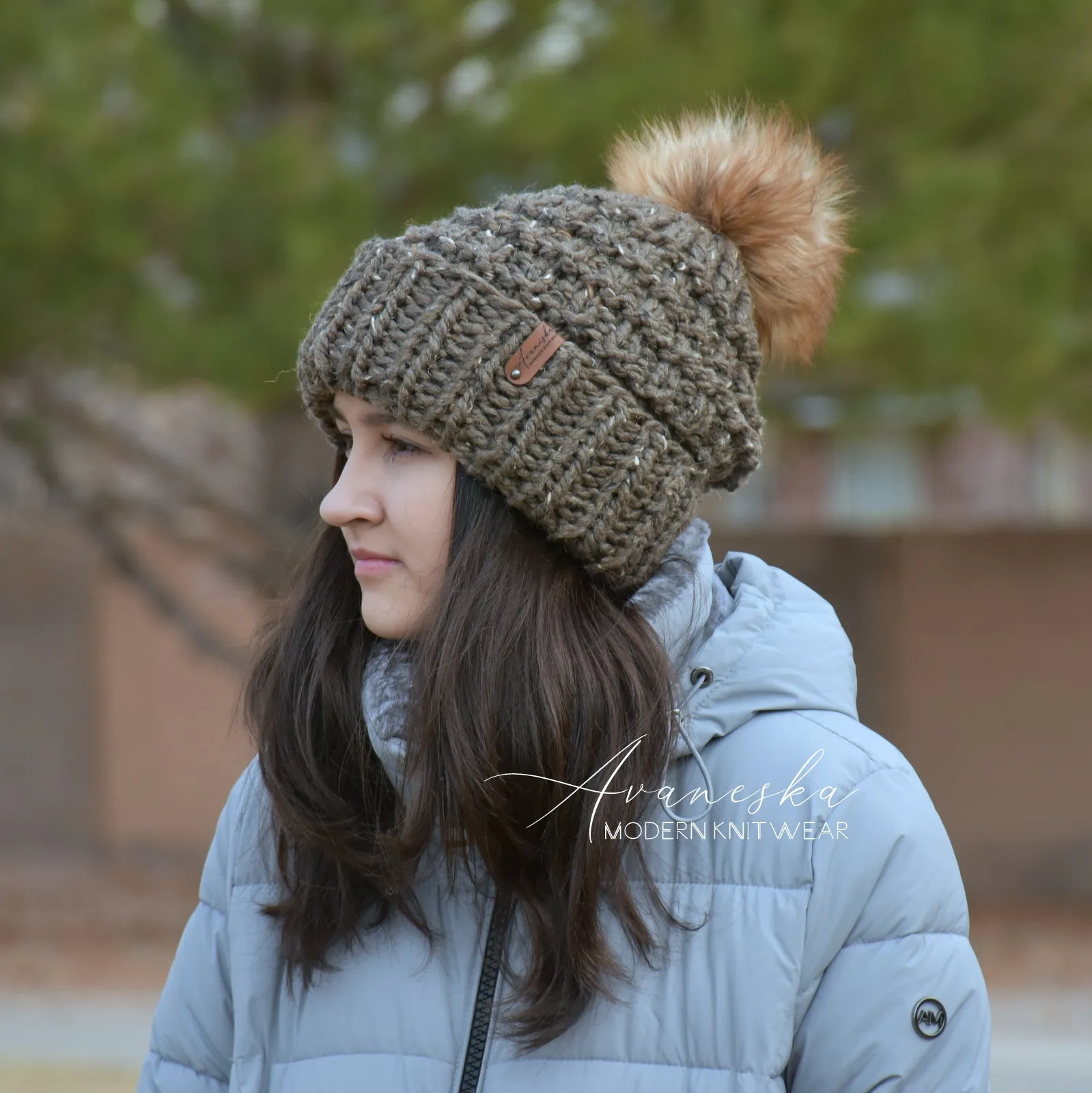 Fold Over Brim Chunky Pom Hat | THE MADDIE