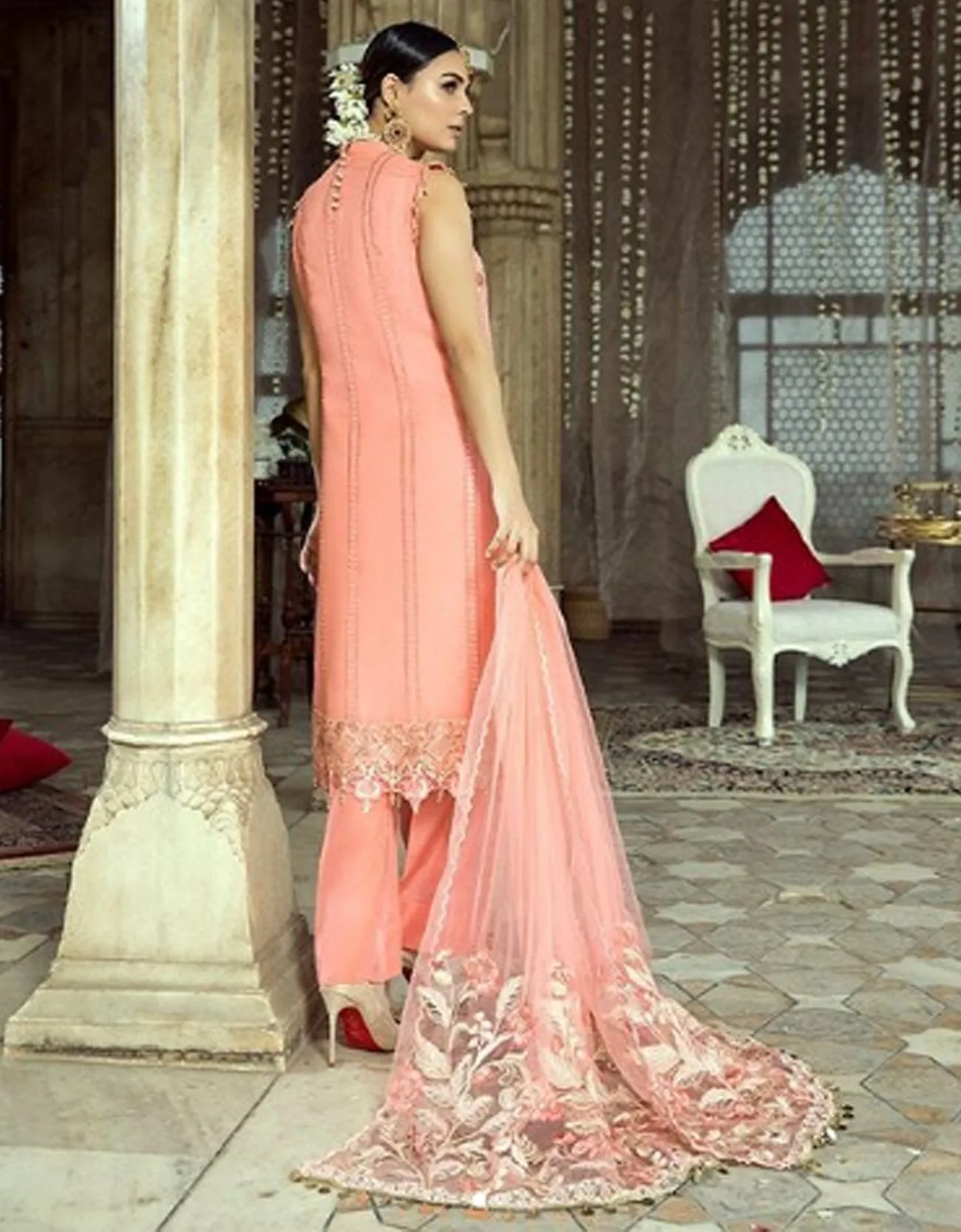 Gul-e-Azal Luxury Chiffon Collection – Blushing Blooms