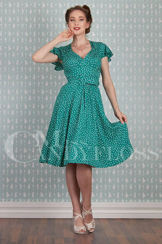 Hestia-Tiffany Embrace 1940's Polka Dress - Miss Candyfloss