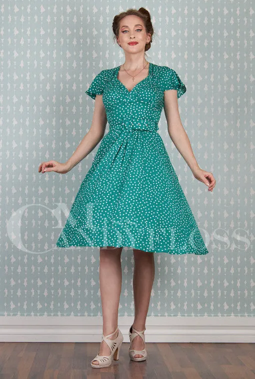 Hestia-Tiffany Embrace 1940's Polka Dress - Miss Candyfloss