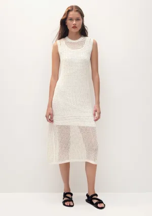 Ines Knit Dress_White