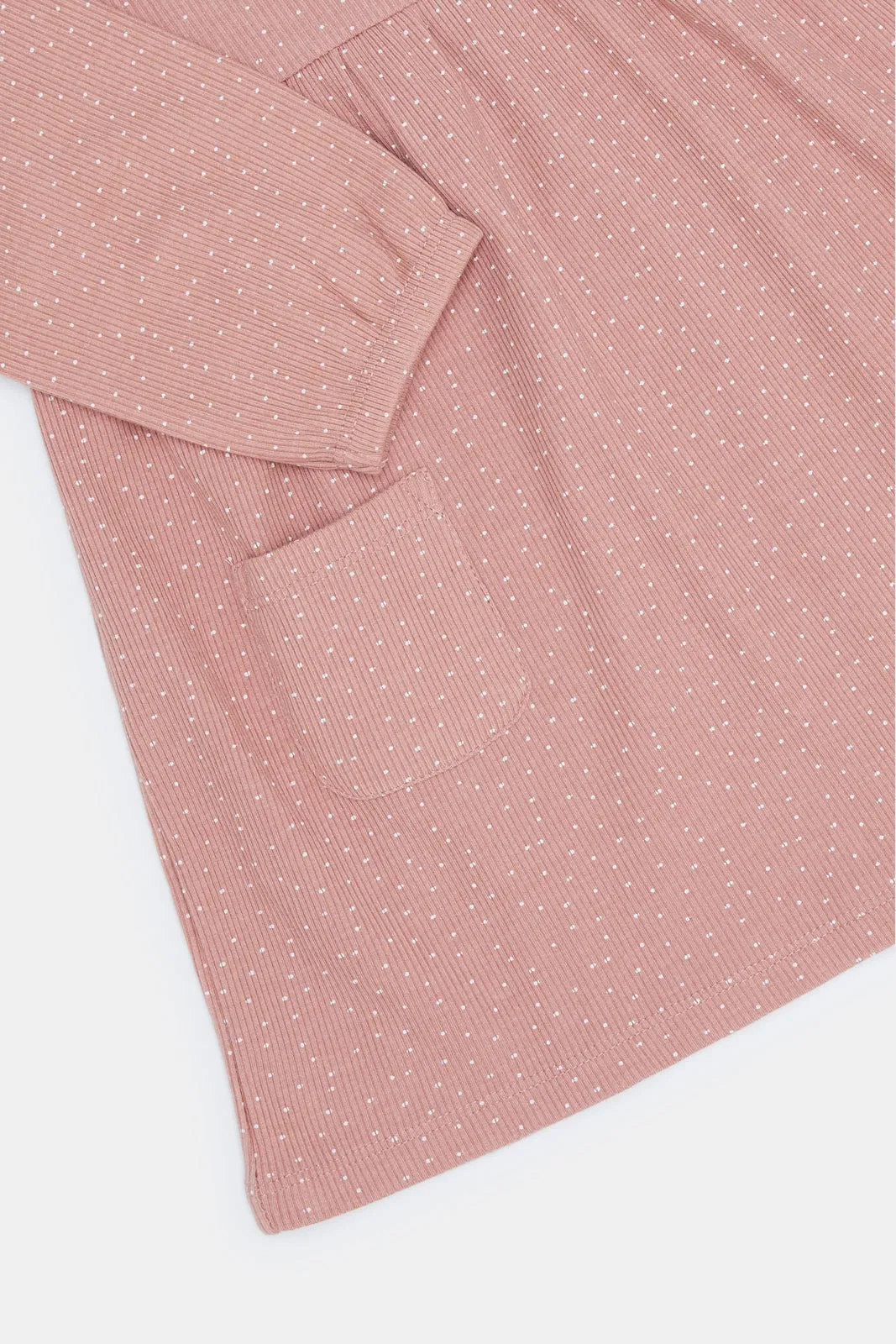 Infant Girls Pink Polka Dots Dress