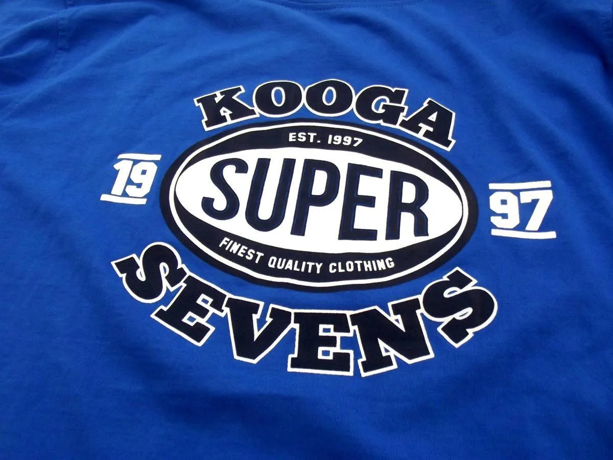 Kooga "Super Sevens" Adults Mid Blue T-Shirt