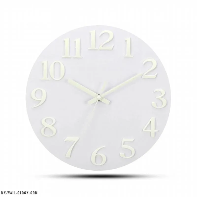 Luminous Clock Simple White