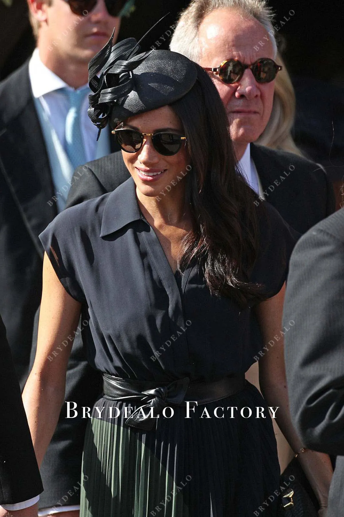 Meghan Markle Chiffon 2018 Wedding Guest Dress