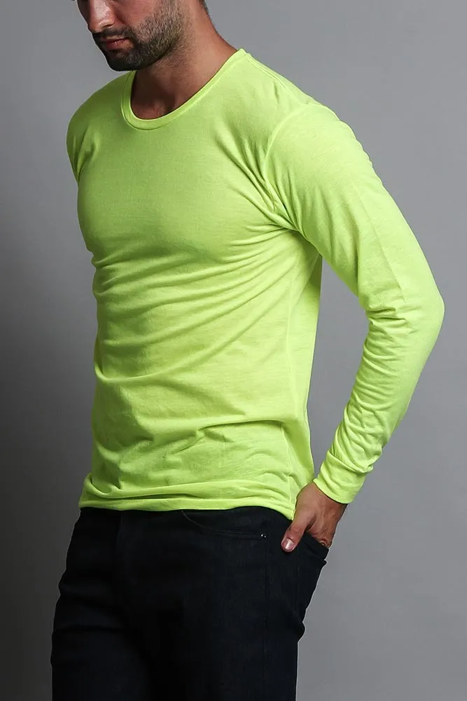 Men's Basic Light Weight Long Sleeve T-Shirt