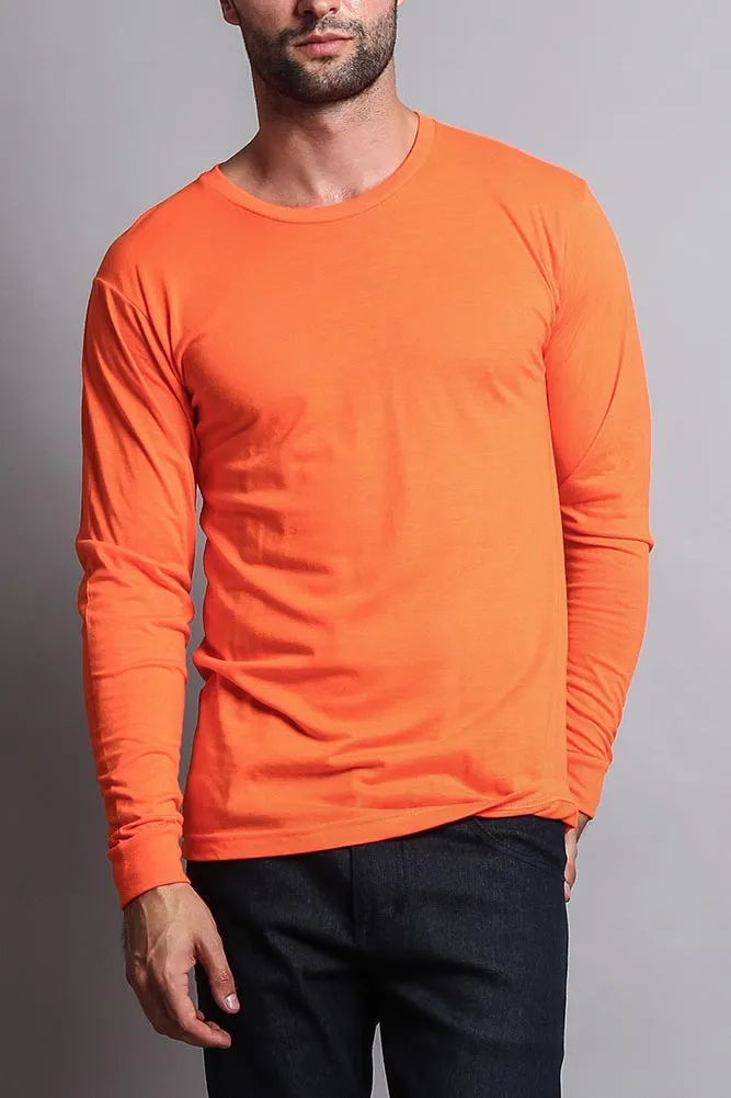 Men's Basic Light Weight Long Sleeve T-Shirt