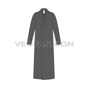 Mens Long Over Coat