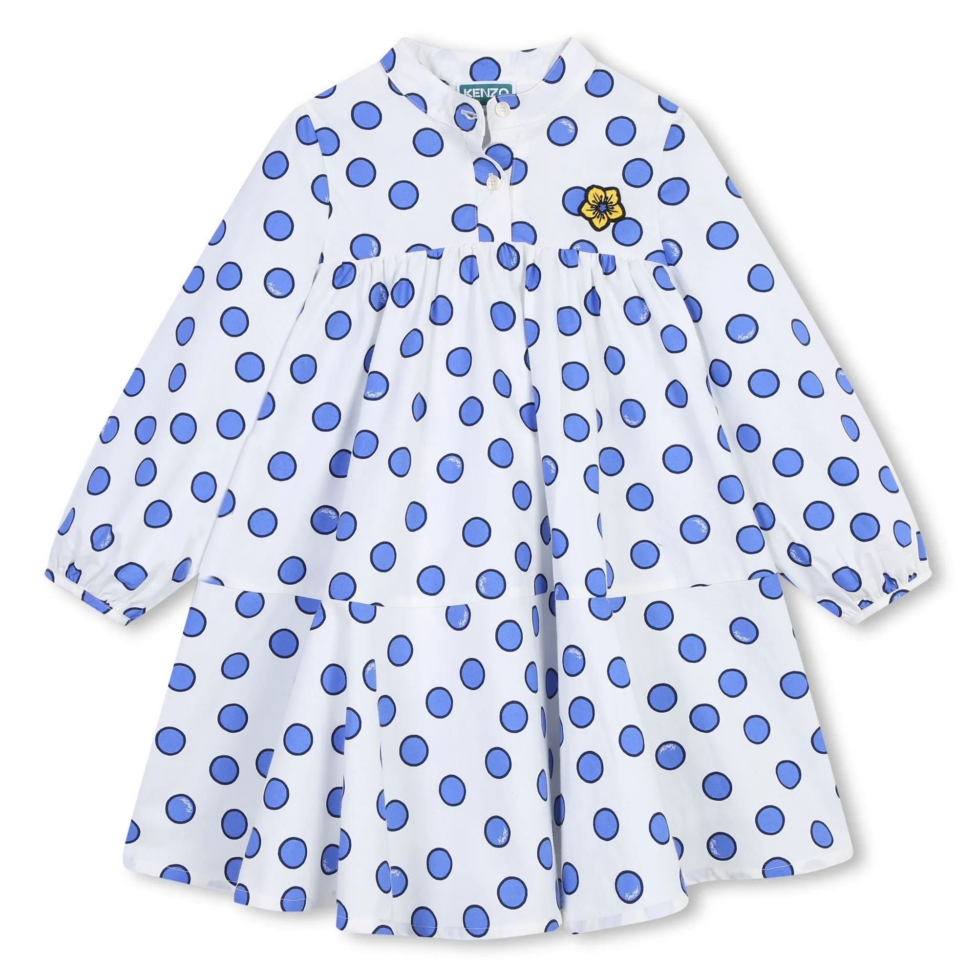 Poplin Cotton Daisy Dot Dress