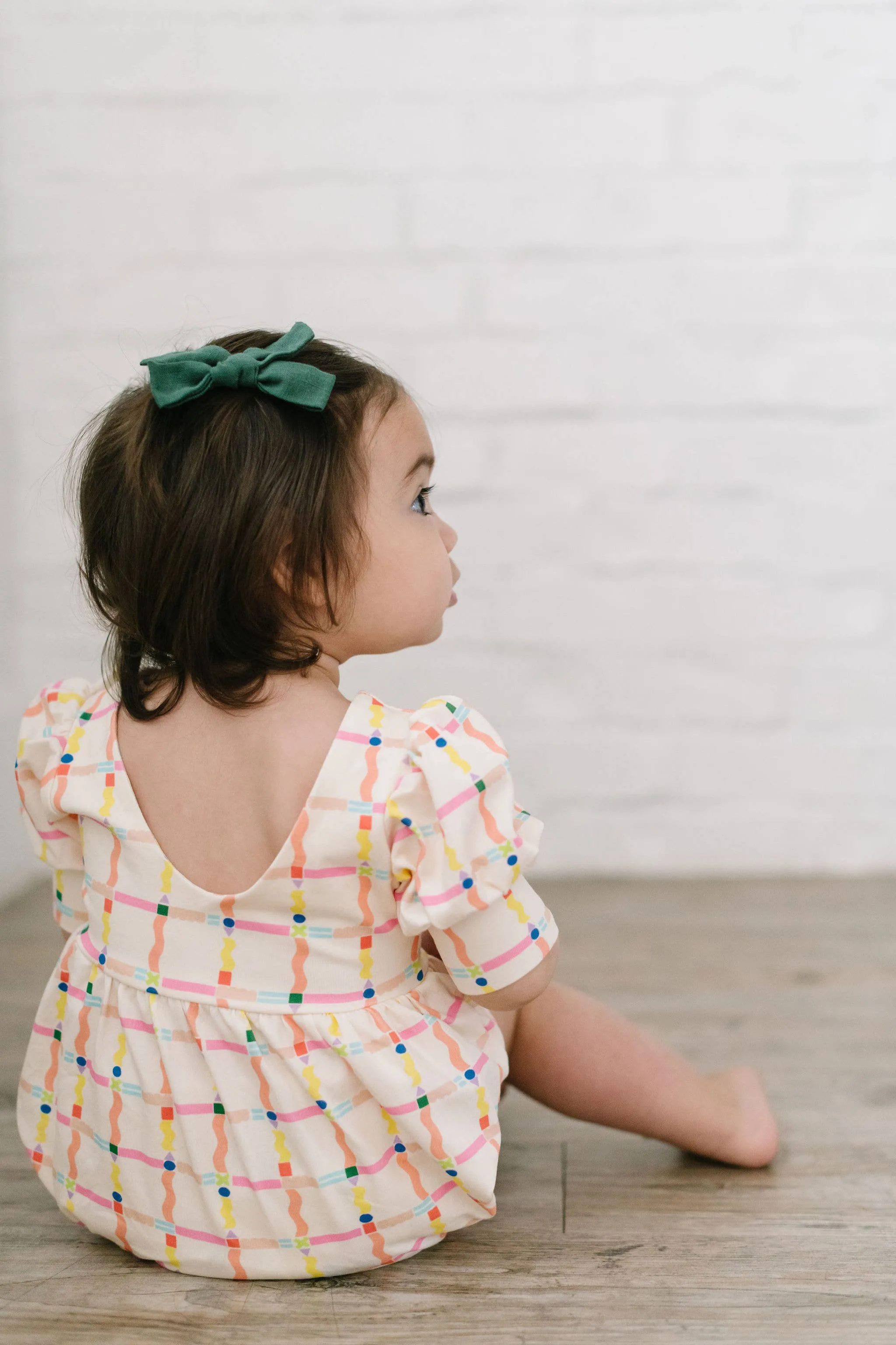 Puff Romper in Squiggles