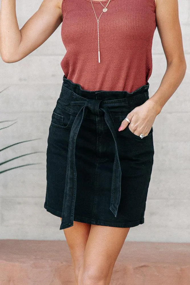 Retropolitan Denim Skirt