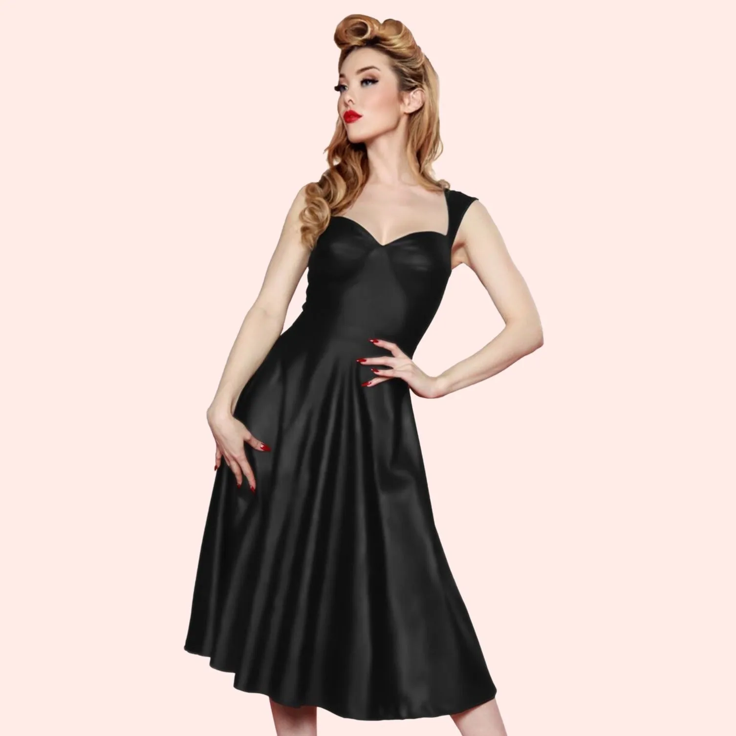 Roman Holiday Dress in Black