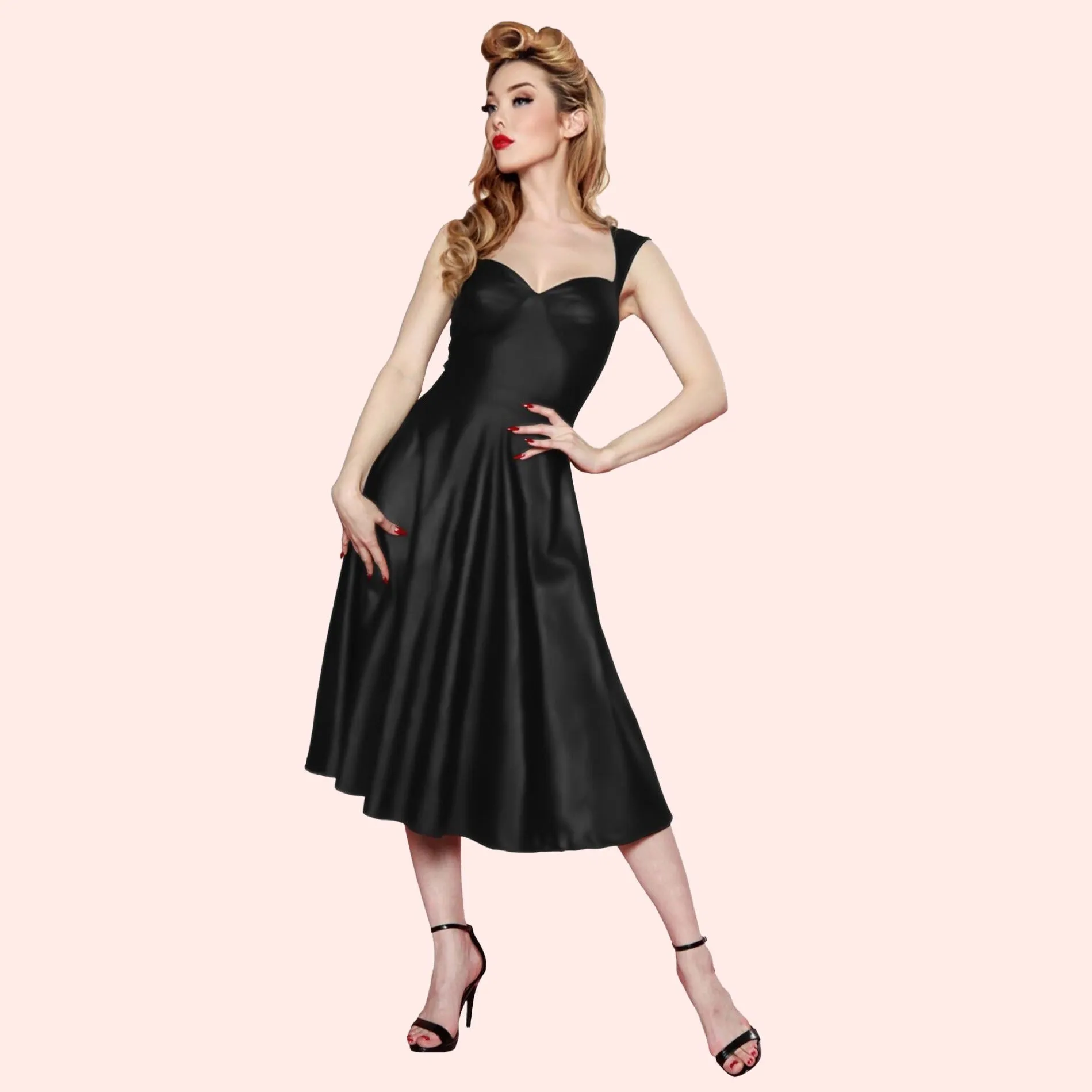 Roman Holiday Dress in Black