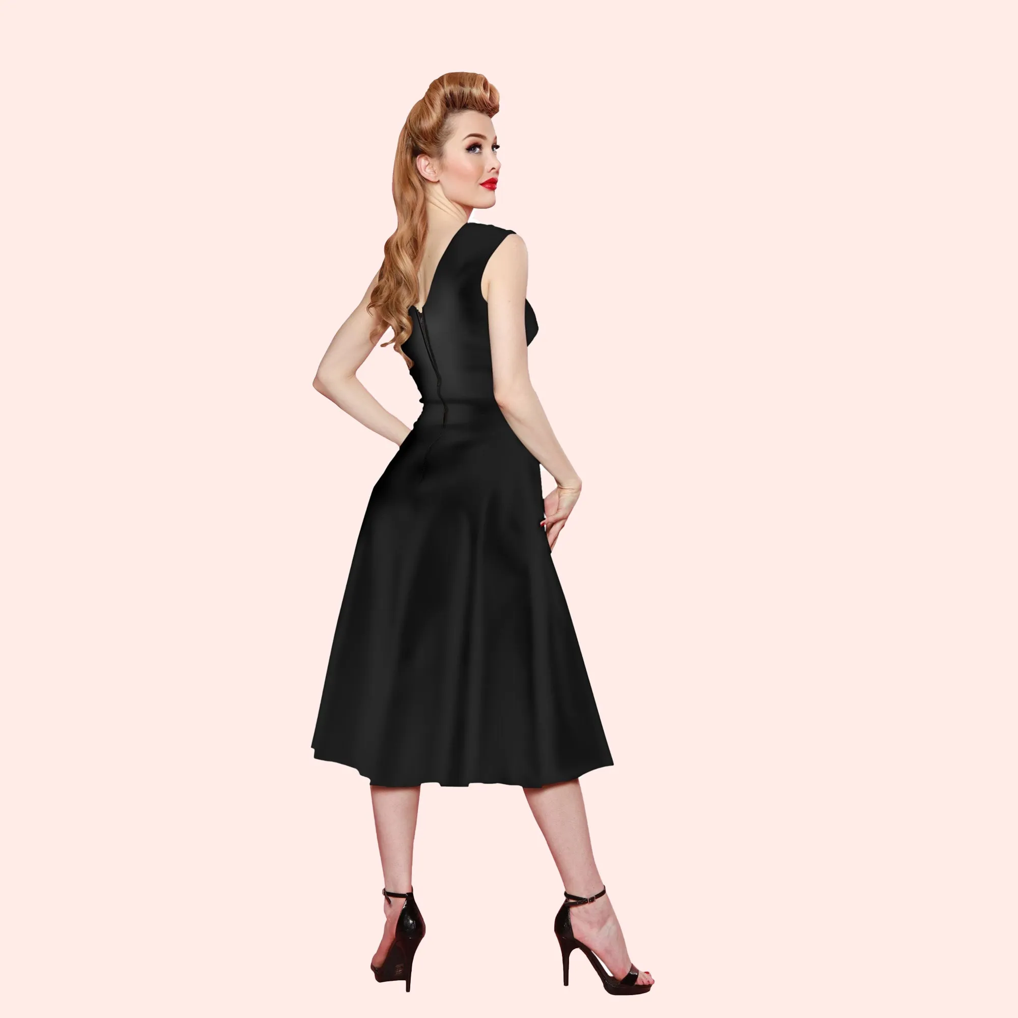 Roman Holiday Dress in Black