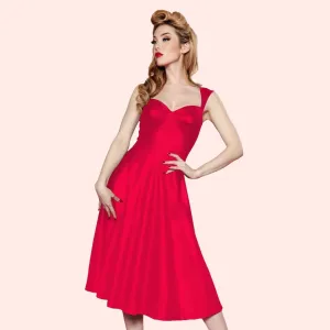 Roman Holiday Dress in Red