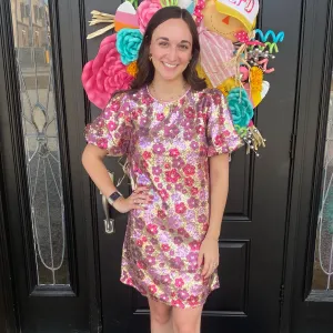 Sparkle Floral Dress