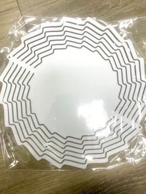 Spiked Circle Sublimation Wind Spinner