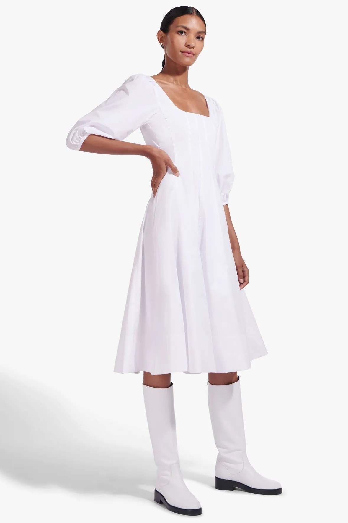 SWELLS DRESS | WHITE