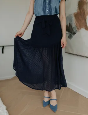 The Cira Skirt by FRNCH - Marine Blue