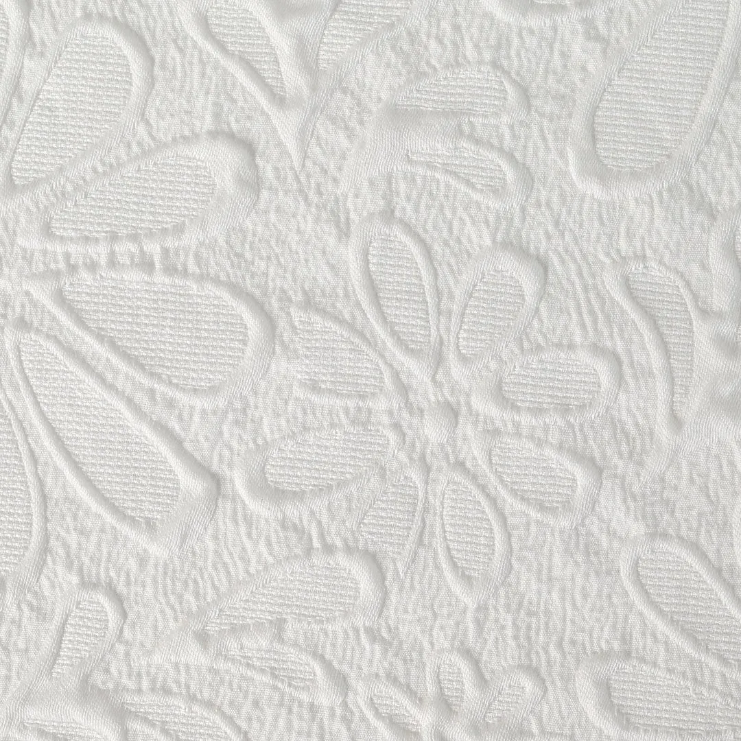 White Floral Jacquard 2217