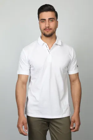 White Simple Design Polo